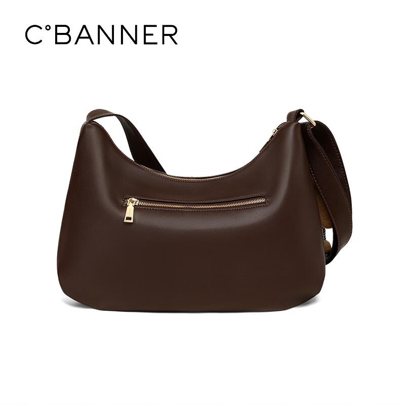 C.BANNER Genuine Leather Shoulder Bag, Crossbody Bag, Casual Bag