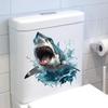 3D Shark Wall Decal Waterproof Self-Adhesive Sticker For Bathroom & Bedroom Decor