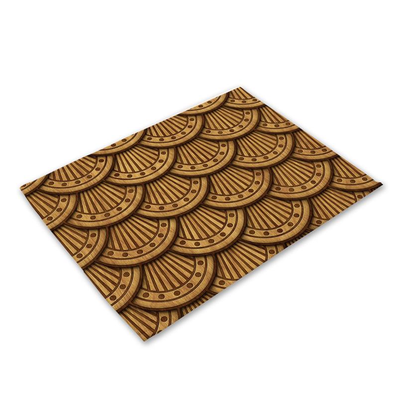 Mermaid Scales Placemat Geometric Placemat Coaster Table Decoration Mat Kitchen Posavasos Manteles individuales Onderzetters