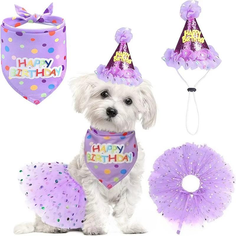 Haustier-Geburtstagsparty-Zubehör-Set Rock Hut Fliege für Hunde und Katzen Welpenparty-Geschenk Alles für Haustiere Großhandel