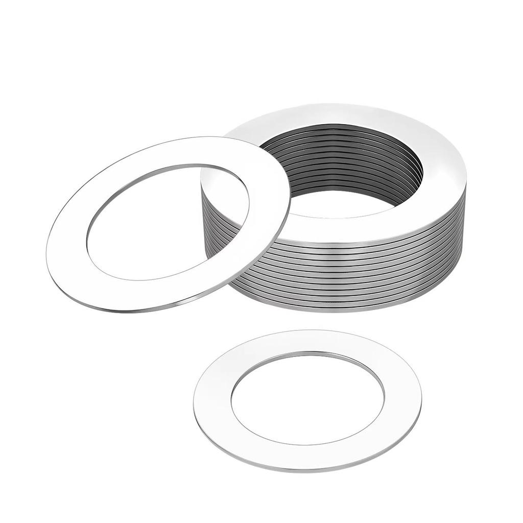 304 Stainless Steel Ultra-Thin Flat Washer, Thickness: 0.1/0.2/0.3/0.4/0.5 Mm, Sizes M1-M8