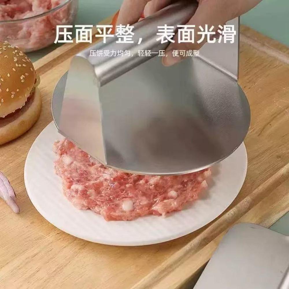 Nerezová ocel Smash Burger Lis na hamburgerové placičky Mačkadlo na maso Kruhová forma na lis na maso na lahůdky Kuchyňské doplňky