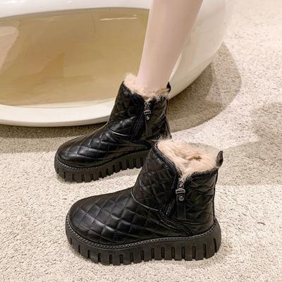 Winter Wildleder Wasserdichte Schneestiefel für Damen