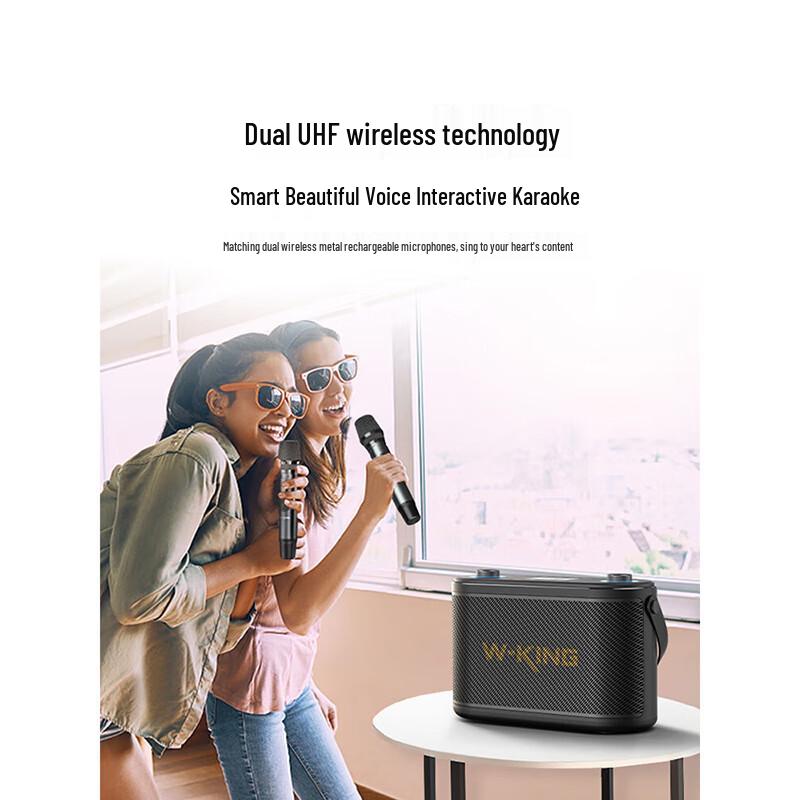 W-King H10II Portable HIFI Karaoke Bluetooth Speaker CN Plug (adapter Included)