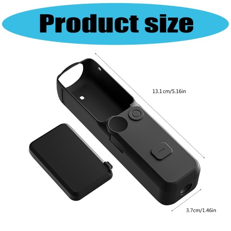Shockproof Silicone Protective Case For POCKET 3 Camera Devices Secure Grip Design Outdoor Travel Essential Sleeve