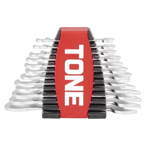 

TONE Thin Spanner Set (with holder) DSTO1200P Red/Black Contents: 12 items