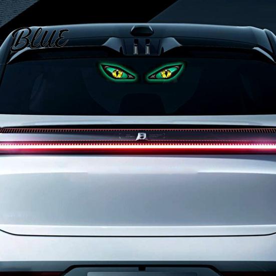 Auto Innenraum Ambientebeleuchtung Solare Dämonenauge Auto Fensterlicht Wasserdicht Kabellos Dynamisches Warnzeichen mit Saugnapf Neon Stil Nachtlampe Becher USB