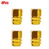 4Pcs Aluminum Alloy Car Wheel Tire Valve Caps Tyre Rim Stem Covers Airdust Waterproof For Automobiles Motorcycles Accessories Stem Caps1