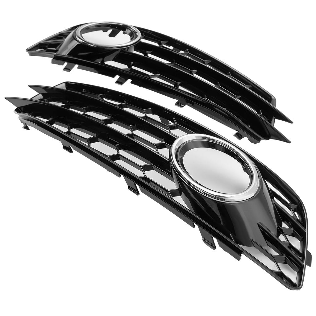 Honeycomb Front Bumper Fog Light Grille Cover Fit A3 8P S-Line 2009-2012