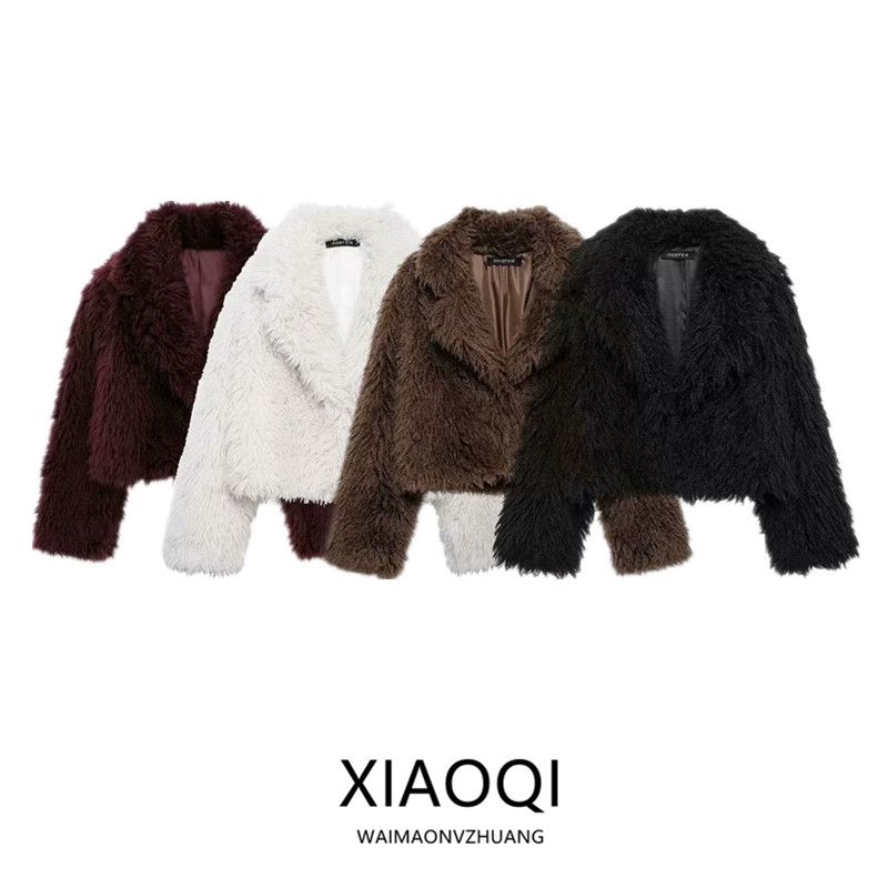 Fashion Wind 2023 Winter New Women's Clothing Stylish Easiest for Match Environmental-Friendly Fur Short Outwear 57047748