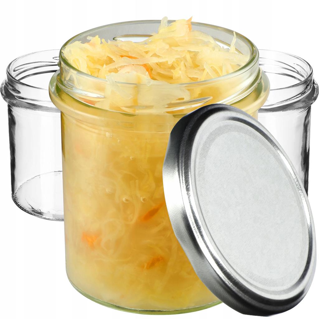 KADAX 10x Glas Glas 350ml Für Konserven Marmelade Honig Pastete Fleisch