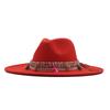 European and American Retro Ethnic Style Fringed Felt Hat Men's and Women's Big Eaves Cm Jazz Hat British Woolen Top Hat