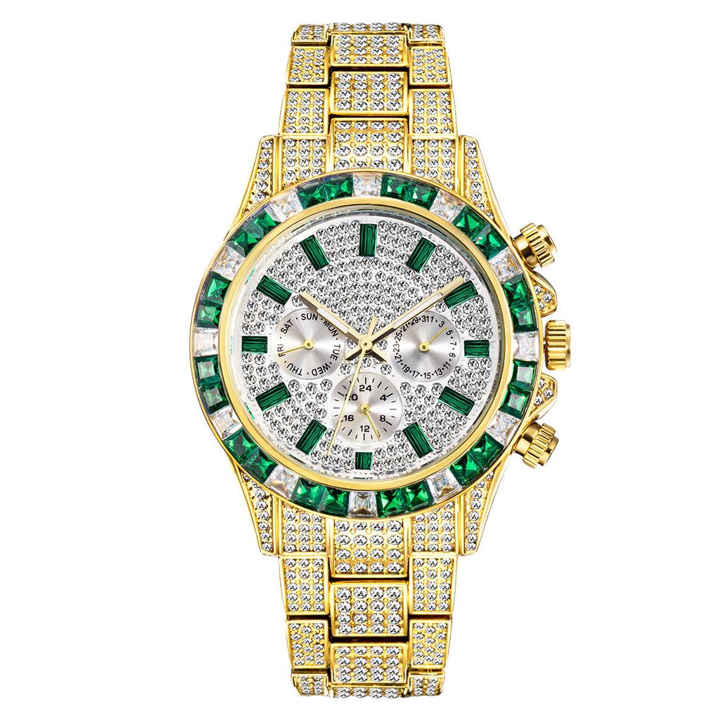 Fashionable Gypsophila Full Diamond British Men's Watch