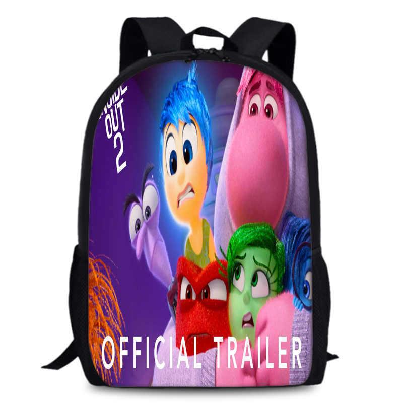 Spacious Inside Out 2 Backpack Durable Oxford Fabric 15 Inch School Bag Unisex