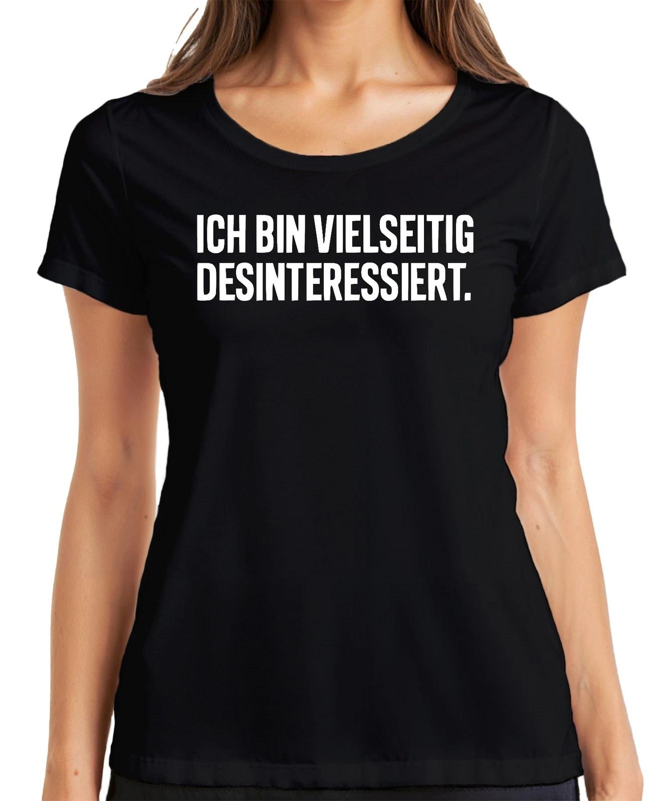 Ich bin vielseitig desinteressiert sarkastisch Geschenk ironisch Damen T-Shirt XXXL