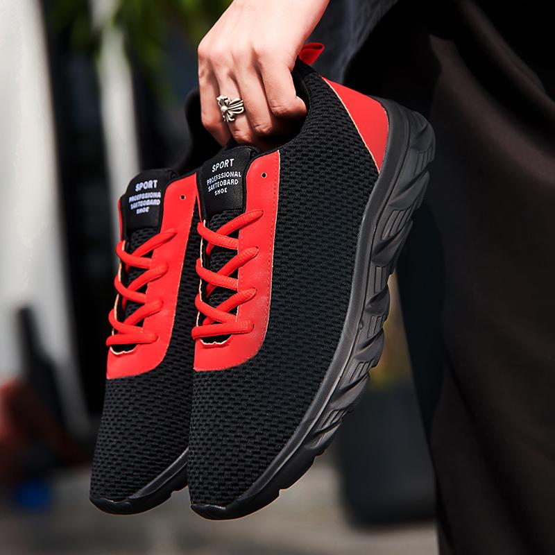 39-48 Мужская повседневная спортивная обувь большого размера с воздушной вентиляцией — фото 4