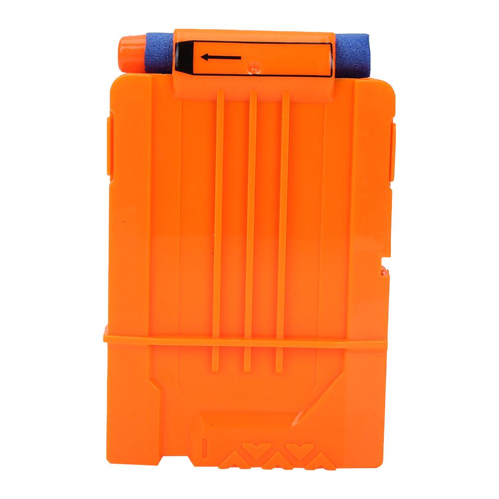 Soft Clip Plastic Cartridge Magazine Toy (5 Transparent Orange)