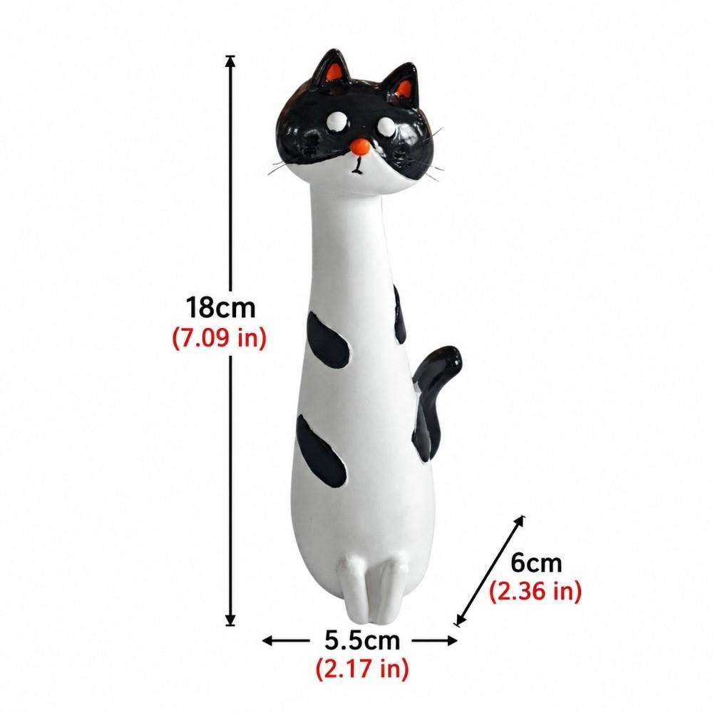 Resin Cat Vase Planter White Color Resin Cat Vase Boho Desktop Flower Pot For Cat Lovers