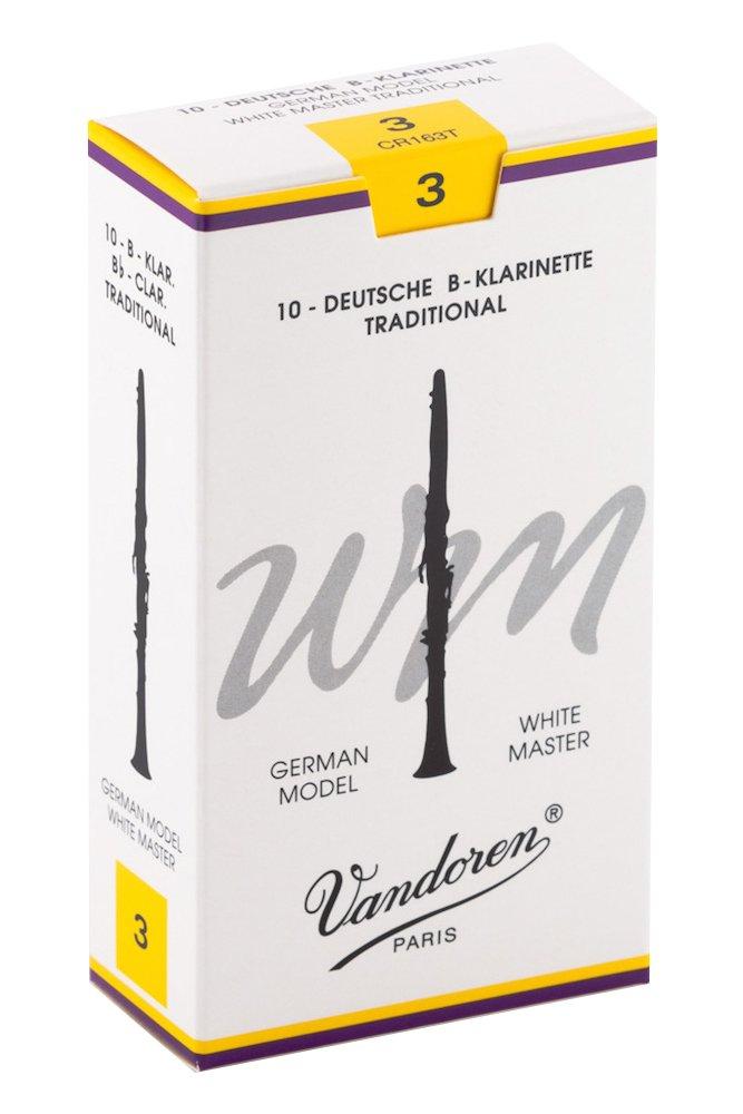 

Трости для кларнета Bb Vandoren, German White Master Traditional, Жесткость 3 (Пакет из 10)