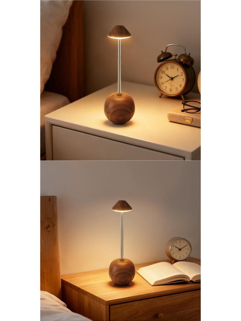 Rechargeable LED Table Lamp with Remote & Touch Control for Bedside and Hotel Decor