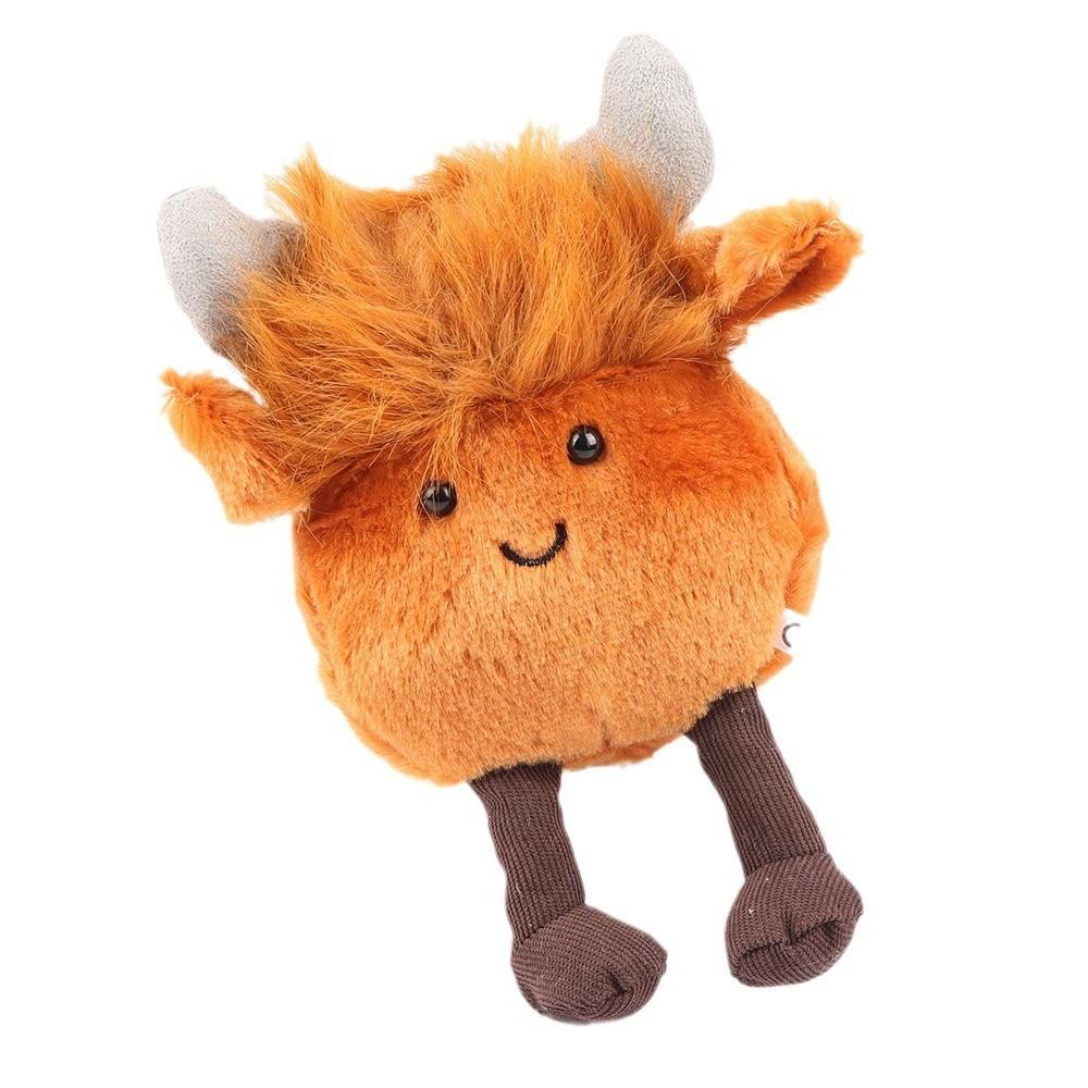 Highland Cattle Plush Toy Cartoon Stuffed Animal Doll Decorations Kids Gift