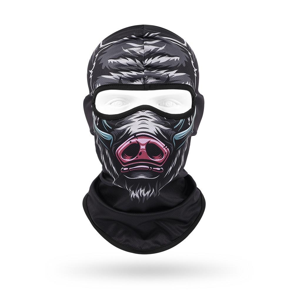 Sweat Wicking Face Mask Breathable Head Cover Animal Print Neck Gaiter Hiking