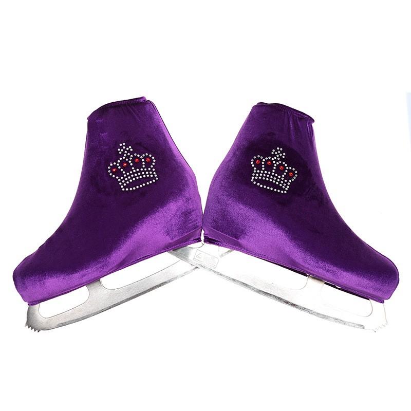 24-Color Velvet Skate Socks Figure Skating Roller Skates Unisex Kids Adult Stretch Fit Comfortable Stage Performance
