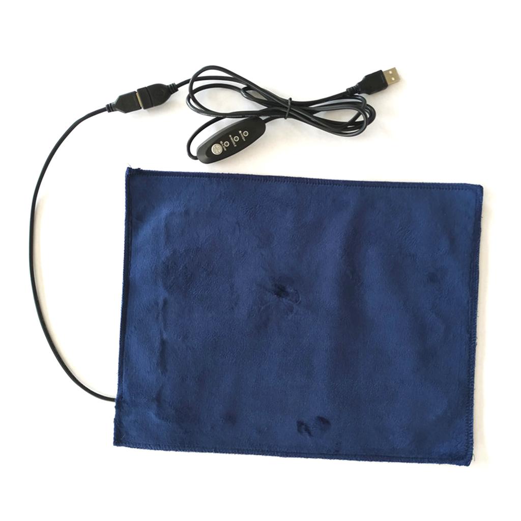 Pet Heating Mat 5V USB Electric Clothes Sheet Winter Plush Pad Warmer Bed Pad Temperature Carbon Fiber Cat Dog Heater