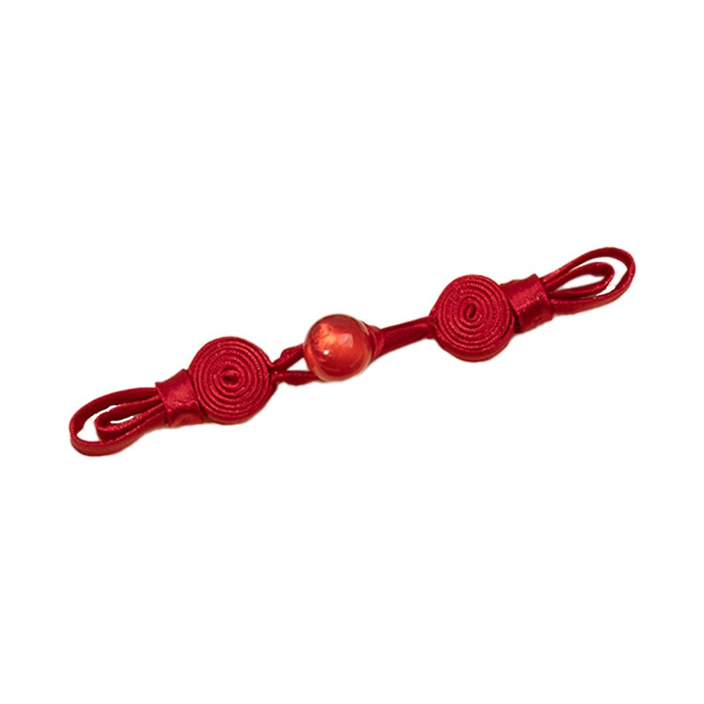 5pcs Chinese Qipao Frog Closures Jade Bead Snail Coil Buttons Handwoven Vintage Hanfu Accessories Traditional Dress Decor