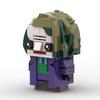 MOC domestic building block square-headed boy batman trilogy creative clown wind suit small particle assembly model
