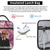 Coat of Arms Eritrea Lunch Box For Child Eritrea Flag Print Lunch Box Aesthetic School Cooler Carrier Lightweight Zip Lunch Bags