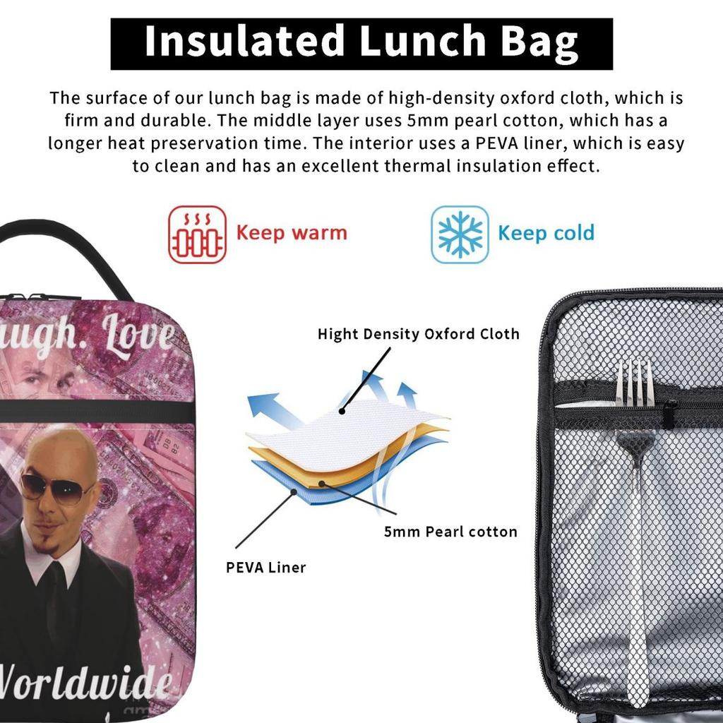 Coat of Arms Eritrea Lunch Box For Child Eritrea Flag Print Lunch Box Aesthetic School Cooler Carrier Lightweight Zip Lunch Bags
