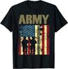 American Flag Camo Us Army 4th of July Usa Military Merica T-Shirt