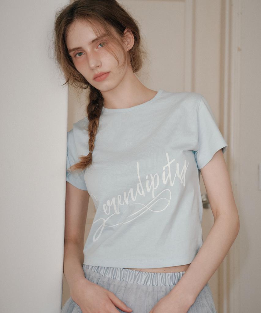 AEGO FREEDOM LAB Serendipity Crop T-Shirt_Sky Blue