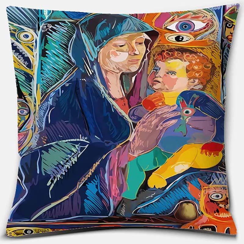 Furniture Decoration Graffiti Series Pattern Decoration Pillowcase Sofa Pillowcase Home Office Decoration