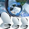 Round 360 Degree Car Blind Spot Mirror Wide Angle Convex Mirror Uses for Rear View Reverse Parking Aid Universal Fit for Cars