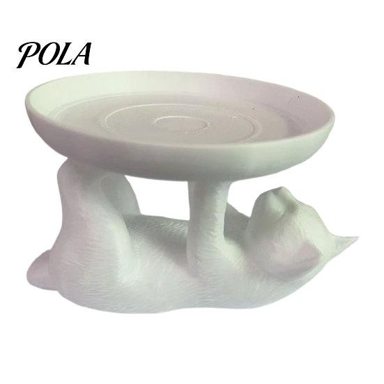 Practical Jewelry Dish Storage Rack, Cat Shape, Anti-Falling Ring Holder, Durable Clean And Tidy Rack Resin Anti-Slip Space-Saving Organizer, for Home