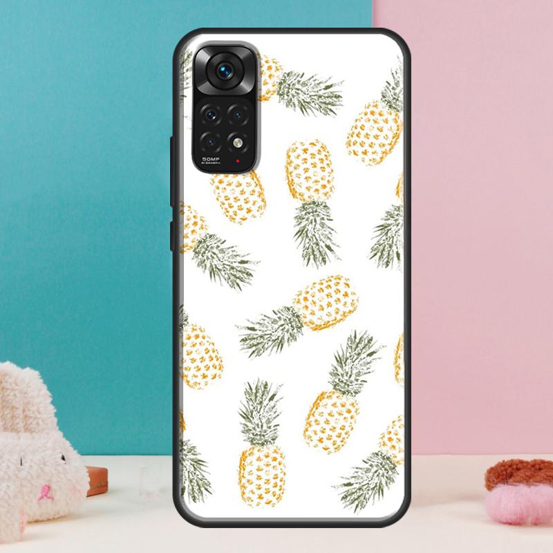 Summer Fruit Pineapple Case For Xiaomi Redmi Note 12 11 10 9 8 Pro 9S 10S 11S 12S Redmi 12C 9A 9C 10A 10C Coque