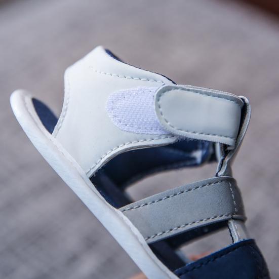 Boty pro batolata Prodyšná protiskluzová umělá kůže Letní sandály 0-1 roku pro miminko