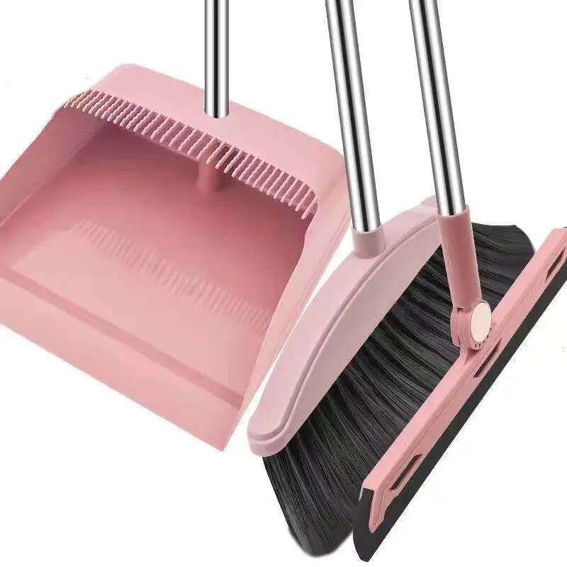 Household Durable Rubber Dustpan & Broom Set
