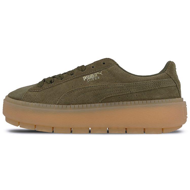PUMA Suede Platform Trace 'Olive Night' Women's 365830-03