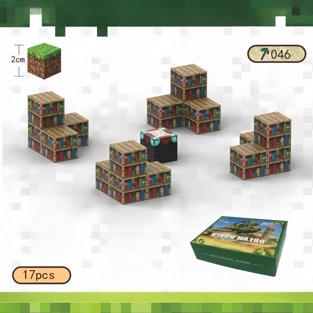 

Нетоксичные магнитные кубики Игрушки для детей от 3 лет Стройте Мир Шахт Магнитный куб Строительная игра Образовательный подарочный набор для детей