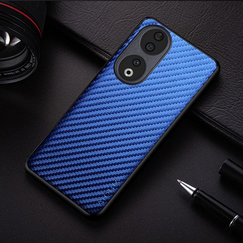 Carbon Fibre Shockproof Slim Case for Honor 90 70 50 20 10 Pro Lite Non-Slip Full Body Protective Phone Case