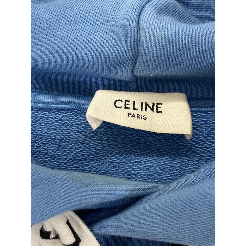 Celine 2Y468670Q Blue Loose Hoodie Tops M blueUsed