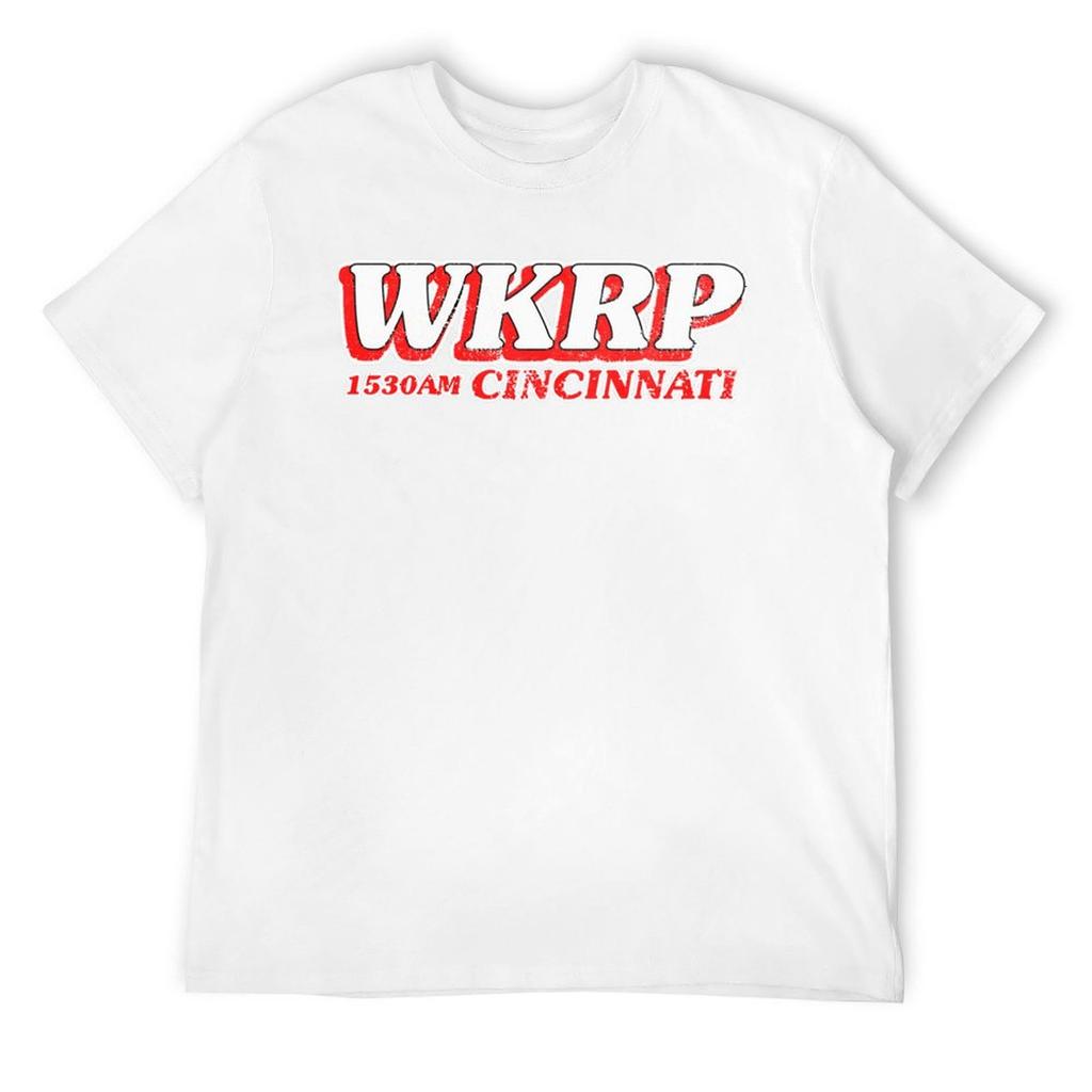WKRP In Cincinnati T-Shirt Blanks Short Sleeve Tee Customs Design Your Own Men's T Shirts