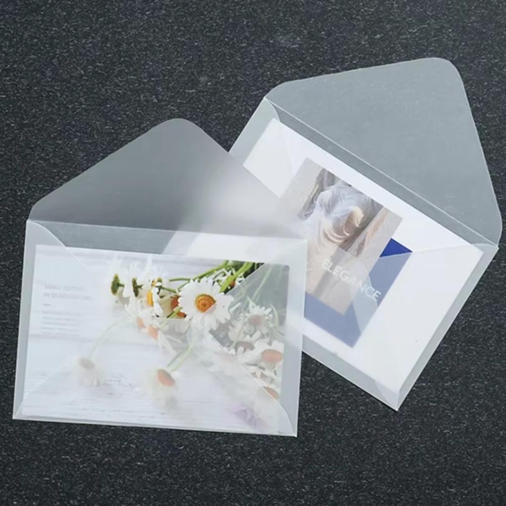 

10PCS Sulfuric Acid Paper Invitation Envelope 10pcs/Set Postcard Envelope New Translucent Envelope 16x11cm