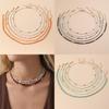 Geometric Necklace Set For Women With Zinc Alloy Beach Party Jewelry Collection