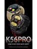 K56PRO Smartwatch: Wodoodporny, Połączenia Bluetooth, Muzyka, Pogoda, Monitorowanie Tętna, Ciśnienia Krwi i Natlenienia Krwi.
