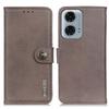 KHAZNEH For Motorola Moto G24 Power Cowhide Texture Phone Case Leather Wallet Cover