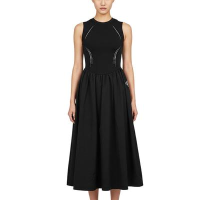 FOS W Dress Sports Casual Round Neck Sleeveless Dress Women Dress KS5169